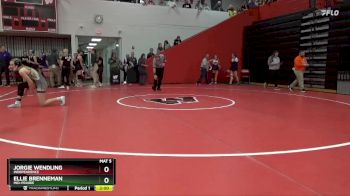 140 lbs Quarterfinal - Jorgie Wendling, Independence vs Ellie Brenneman, Mid-Prairie