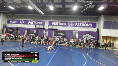 75 lbs Quarterfinal - Blake Williams, Sanderson Wrestling Academy vs Kingston Sabatin, Westlake