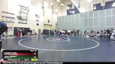 132 lbs Quarterfinal - Kash Wright, Goldendale vs Cohen Clark, West Valley (Spokane)