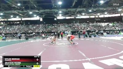 138 lbs Cons. Round 2 - Grayson Moore, Mountain View, Oregon vs Wylee Bidiman, Homedale