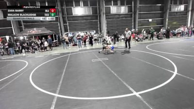 65 lbs Quarterfinal - Zara Barry, Inland Elite vs Malachi Blackledge, Tucson Pride WC