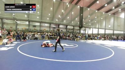 16U Boys FS - 157 lbs Cons. Round 4 - Liam LeDuc, MT vs Trigg Jorgenson, WA