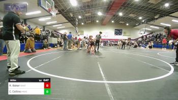 90 lbs 3rd Place - Roman Baker, Skiatook Youth Wrestling vs Cayben Collins, Henryetta Knights Wrestling Club