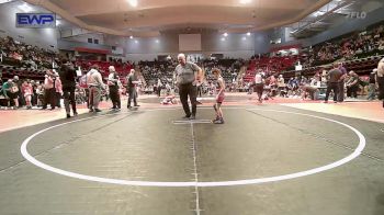 52-57 lbs Rr Rnd 3 - Brinley Carter, Bartlesville Wrestling Club vs Delaney Pritchard, Bristow Wrestling