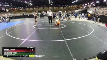 100 lbs Semifinal - Kealonie Vega, Osceola (Kissimmee) vs Skyla Fisher, Middleburg