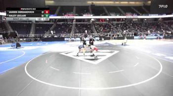 145 lbs Cons. Round 2 - Jansen Derzanovich, Chenango Forks-4 vs Haley Leclair, Northern Adirondack-7