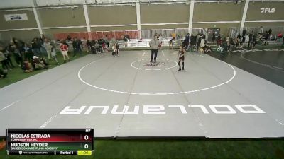 75 lbs Cons. Round 2 - Nicolas Estrada, Toppenish USA WC vs Hudson Heyder, Sanderson Wrestling Academy