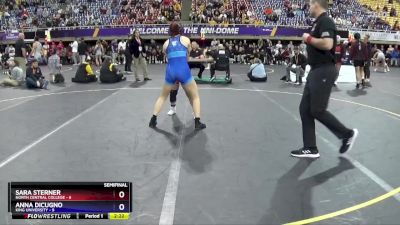 131 lbs Semis & 3rd Wb (16 Team) - Anna Dicugno, King University vs Sara Sterner, North Central College