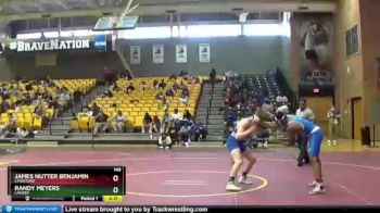149 lbs Cons. Round 3 - Randy Meyers, Lander vs James Nutter Benjamin, Limestone