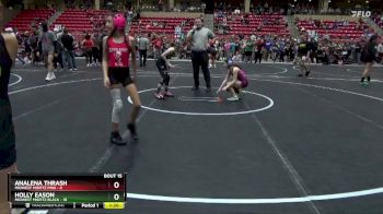 75 lbs Round 5 (6 Team) - Analena Thrash, Midwest Misfitz Pink vs Holly Eason, Midwest Misfitz Black