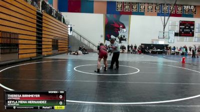 155 lbs Quarterfinal - Keyla Mena Hernandez, Beaverton vs Theresa Birnmeyer, Southridge