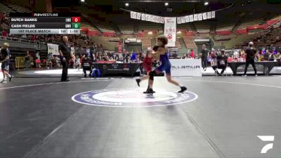 7th Place Match - Dutch Banks, Legacy Wrestling Center vs Cash Fields, Granite Wrestling Club