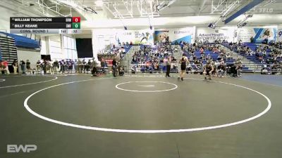 190 lbs Cons. Round 1 - William Thompson, Blue Valley West vs Billy Keane, Shawnee Mission East