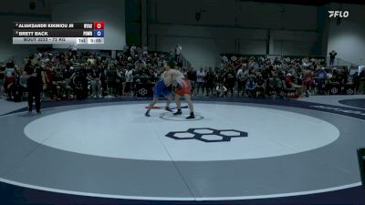 72 kg 3rd Place Match - Aliaksandr Kikiniou Jr, Nyac vs Brett Back, Position Wrestling
