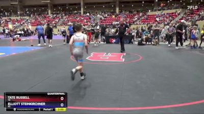 67 lbs Quarterfinal - Tate Russell, TX vs Elliott Steinkirchner, KS