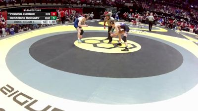 D1-132 lbs Cons. Round 1 - Broderick McKinney, Mass. Jackson vs Preston Schuler, Olentangy