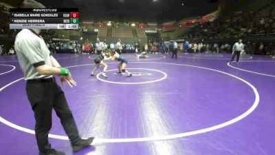 120 lbs Semifinal - Isabella Marie Gonzales, Clovis East vs Kenzie Herrera, Reedley