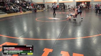 N-17 lbs Semifinal - Evan Farmer, West Branch Wrestling Club vs Aiden Vannordstrand, Waverly Area Wrestling Club