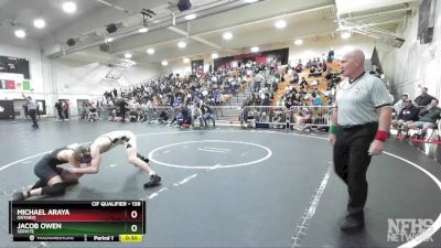 138 lbs Cons. Round 4 - Jacob Owen, Servite vs Michael Araya, Ontario