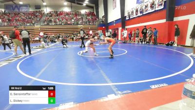 86 lbs Rr Rnd 2 - Griffin Sensintaffar, Sand Springs vs Landon Dickey, Pawhuska