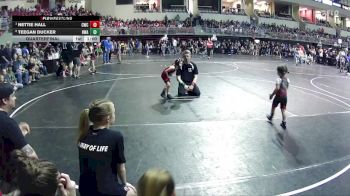 39-40 lbs Quarterfinal - Nettie Hall, Cozad Wrestling Club vs Teegan Ducker, HWA