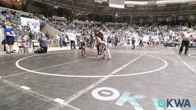 49 lbs Consi Of 32 #2 - Leven Rother, Rough Riders vs Robyn Dunn, Ponca City Wildcat Wrestling