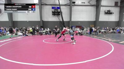 14U Boys Festival FS FS - 132 lbs Semis - Derek Crawford, Clackamas Wrestling Club vs Owen Parry, Star Valley Wrestling Club