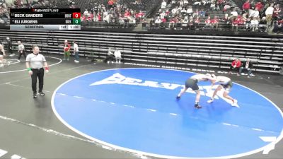 5A 165 lbs Semifinal - Eli Jurgens, Box Elder vs Beck Sanders, Bountiful