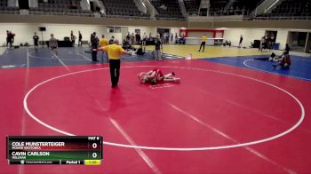 120 lbs Cons. Round 3 - Cole Munsterteiger, Mound Westonka vs Cavin Carlson, Willmar