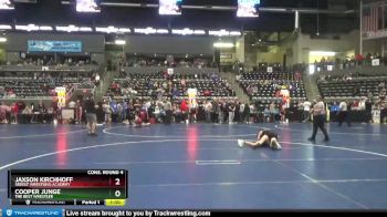 130 lbs Cons. Round 4 - Cooper Junge, The Best Wrestler vs Jaxson Kirchhoff, Sebolt Wrestling Academy