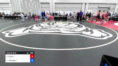 120 lbs Consi Of 16 #1 - Zedek Pabst, Al vs Jaxson Madgey, Fl