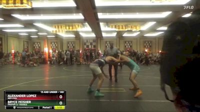 140 lbs Cons. Round 3 - Alexander Lopez, Red Lynx vs Bryce Mosher, Proper-ly Trained
