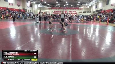 60 lbs Quarterfinal - Calvin Doll, Pinnacle Wrestling vs William Mann, No Nonsense Wrestling