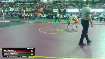 G - 126 lbs Cons. Round 2 - Jessalyn Hewitt, Glacier (Kalispell) Girls vs Milynn Lucey, Lincoln County Girls