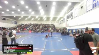 144 lbs Cons. Round 2 - Cael Carrillo, Royal High School vs Joaquin Aleman, 5th Sun WC