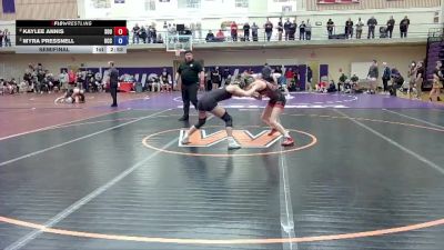 124 lbs Semifinal - Myra Pressnell, Umpqua Community College vs Kaylee Annis, Southern Oregon University