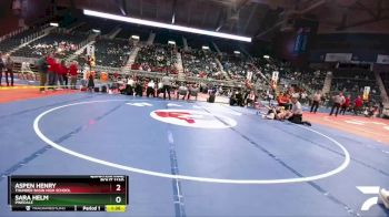 120 lbs Quarterfinal - Aspen Henry, Thunder Basin High School vs Sara Helm, Pinedale