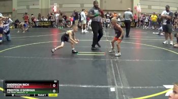 52 lbs Round 5 (6 Team) - Anderson Rich, Belding Black vs Preston O`Gorman, The Funky Singlets