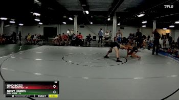 105 lbs Round 6 (8 Team) - Nicky Harris, Iron Horse vs Gino Bozzi, Mat Assassins Red