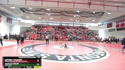 149 lbs Cons. Round 4 - Jeffrey Steinert, Rensselaer Polytechnic Institute vs Marcus Reum, Army Prep