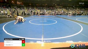 80 lbs Quarterfinal - Carson Osburn, Vinita Kids Wrestling vs Tucker Daniels, Bristow Youth Wrestling