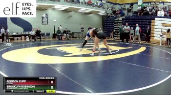 105 lbs. Cons. Round 6 - Brooklyn Robinson, Northwest (Cedar Hill) vs Addison Cupp, Festus
