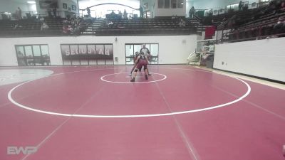132 lbs Semifinal - Brock Crittenden, Sequoyah Tahlequah JH vs Edwin Contreras, Inola