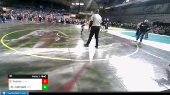 82 lbs Semifinal - Mia Rodriguez, Thunder Mountain Wrestling Club vs Charlee Saddler, Franklin Pierce Cardinal Wrestling Club