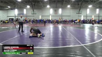 285 lbs Champ. Round 2 - Guyon Cyprian, Wisconsin-Oshkosh vs Landen Schemmel, Cornell College