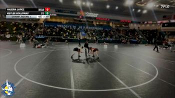 125 lbs Champ. Round 1 - Keylee Holloway, South Tama vs Valeria Lopez, DeKalb