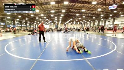 106 lbs Consi Of 128 #2 - Cole Desiano, CT vs Gavin Spell, NC