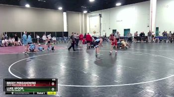 175 lbs Round 6 (8 Team) - Luke Spoor, Team Delaware vs Brody Perzanowski, S.E.O. Wrestling Club- Blue