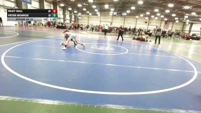 80 lbs Round Of 32 - Riley Hall, NY vs Peter Monroe, GA