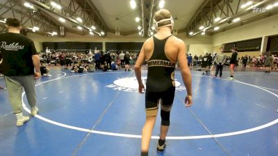 131 lbs Rr Rnd 3 - Hugh Zimmerman, Ruthless Blue - MSE vs Gage DiNiglio, Revival Oange